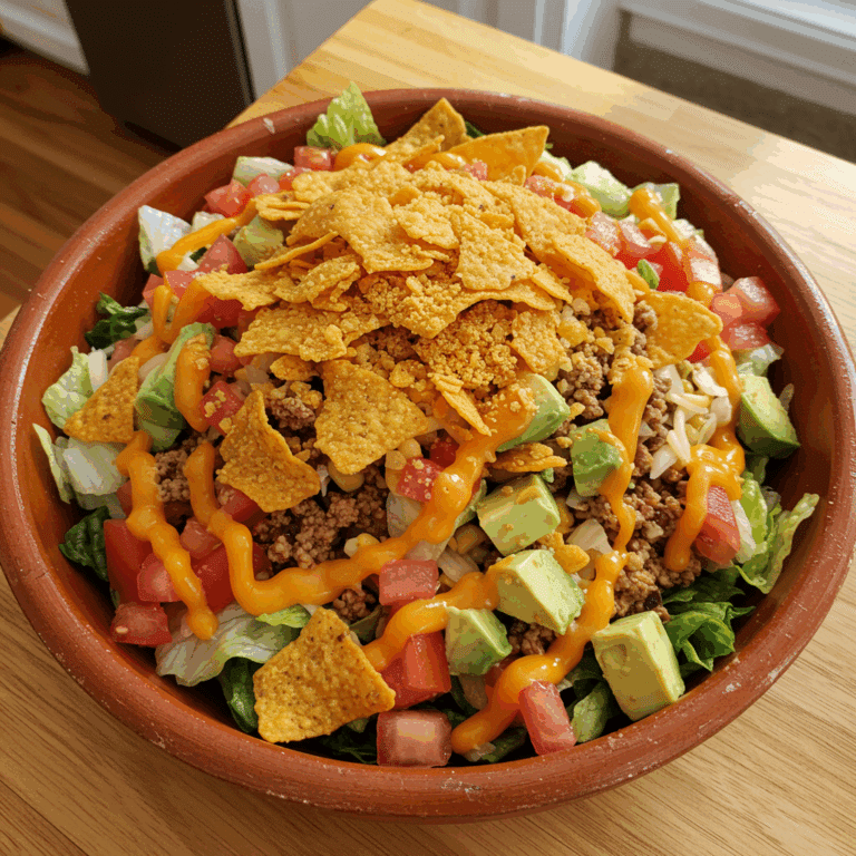 Taco salad with Catalina dressing