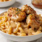 Creamy Honey Pepper Chicken Mac and Cheese