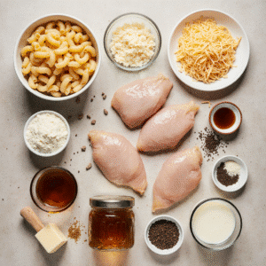 creamy honey pepper chicken mac and cheese
