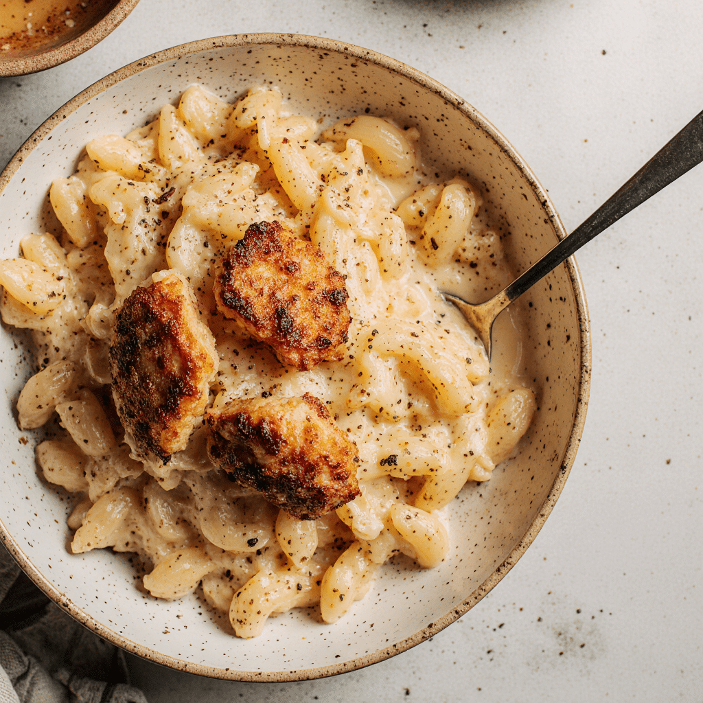 Creamy Honey Pepper Chicken Mac and Cheese – Crispy, Cheesy, and Full of Flavor 9 creamy honey pepper chicken mac and cheese