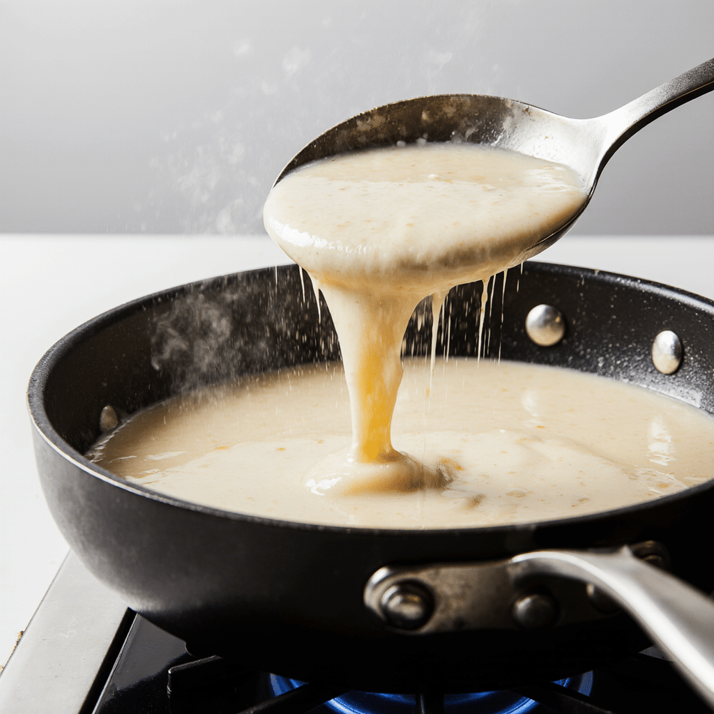making béchamel roux