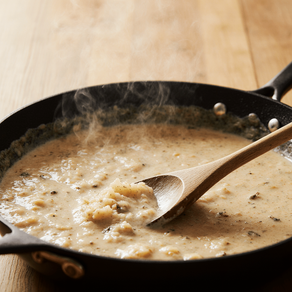 Creamy sauce for Cajun chicken pasta