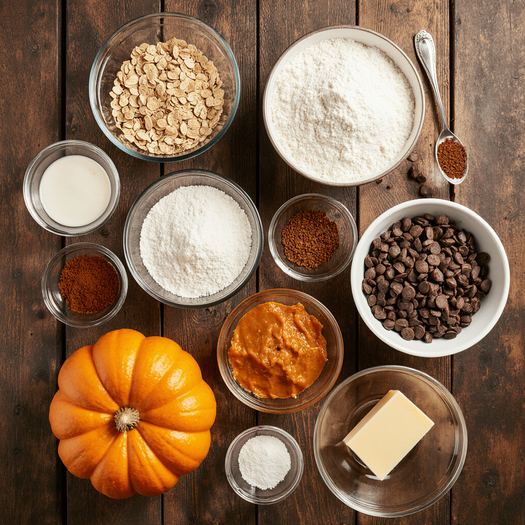 hewy pumpkin oatmeal chocolate chip cookies