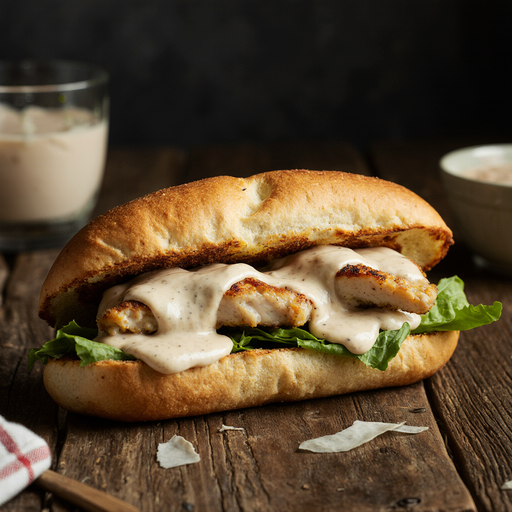Chicken caesar sandwich