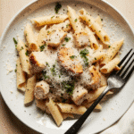 creamy garlic parmesan chicken pasta