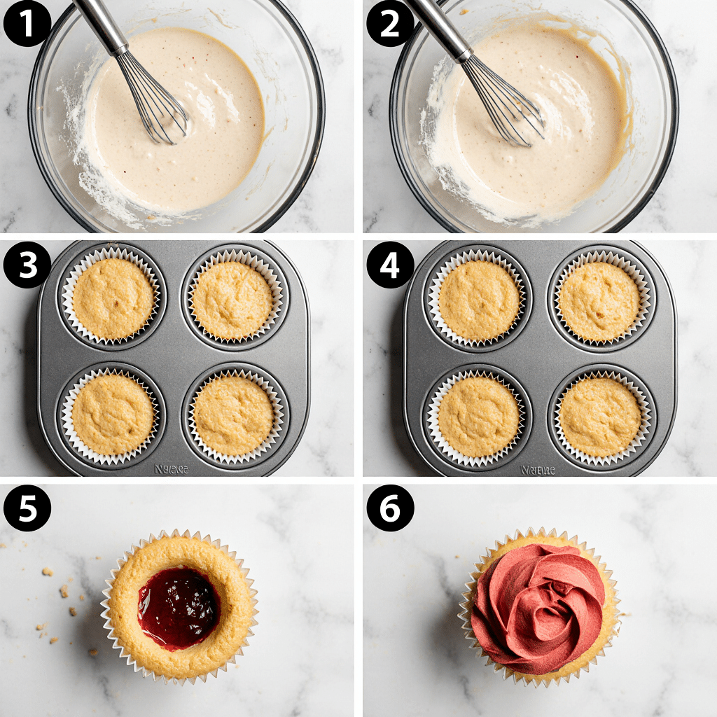 Halloween vampire bite cupcakes